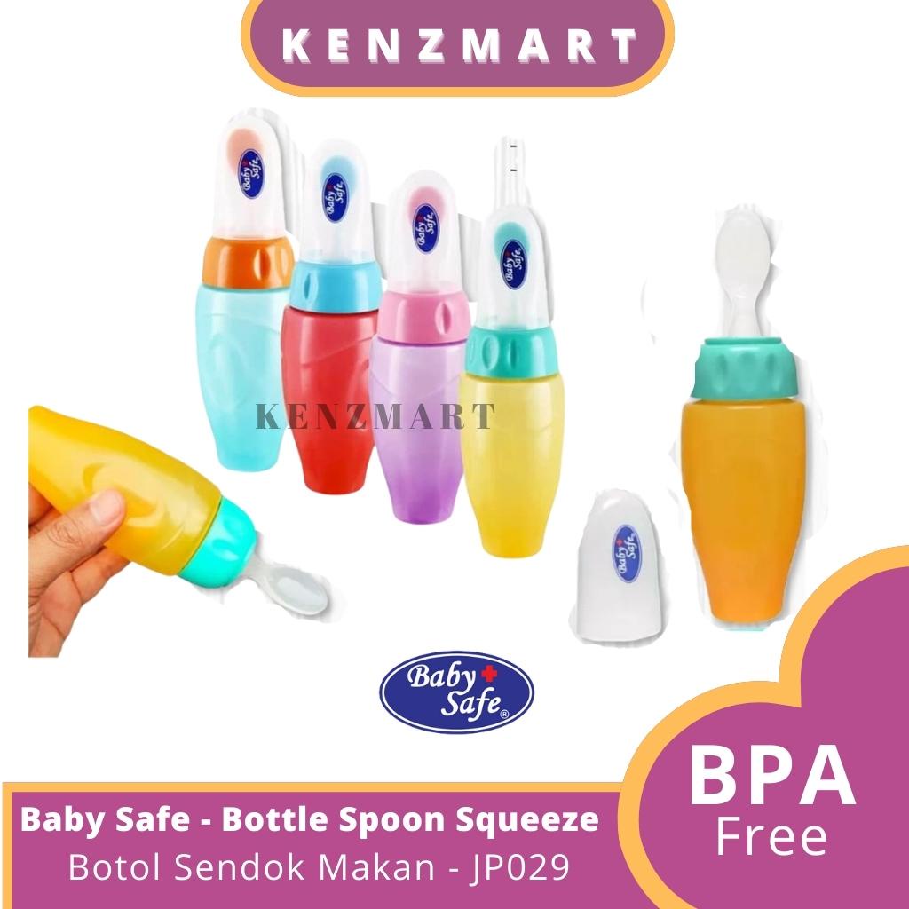 BABY SAFE - BOTTLE SPOON SOFT SEQUEEZE (JP029) / BOTOL SENDOK MAKAN BAYI / MPASI