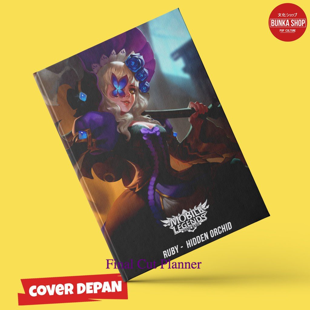 

Note Book Game Mobile Legends Ruby Orchid Hardcover A5 Buku Tulis Catatan Murah .