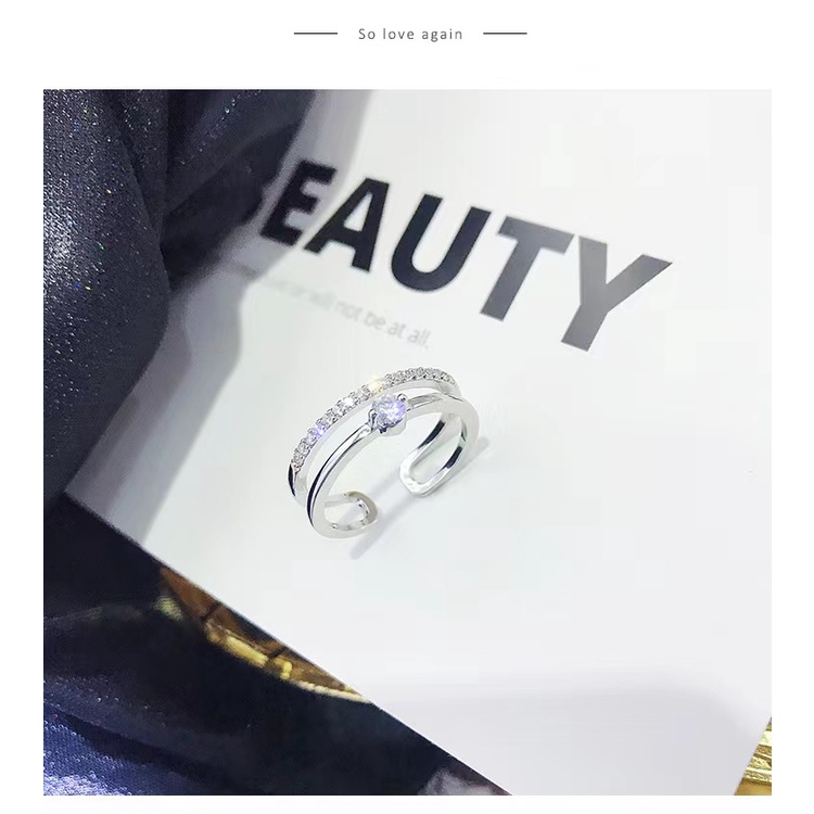 Cincin Perak/Cincin Berlian/Cincin Dapat Disesuaikan/Perhiasan Perak/Cincin Emas/aksesoris wanita