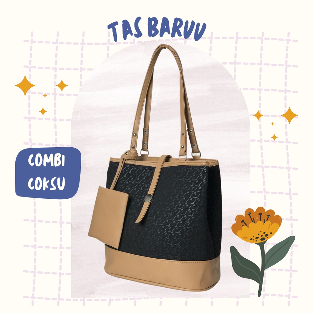 Jual Tas Wanita Tote Bag / Hobo Besar Muat Laptop Tas Kerja / Kuliah