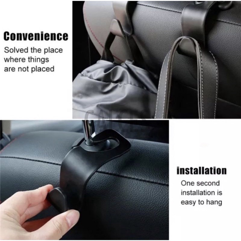 Car Headrest Hook Hanger Holder Gantungan Barang Mobil Kait Multifungsi