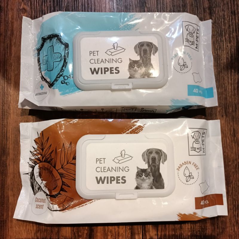 M-Pets Pet Cleaning Wipes Dog - Cat Tisue Basah Isi 40 Pcs