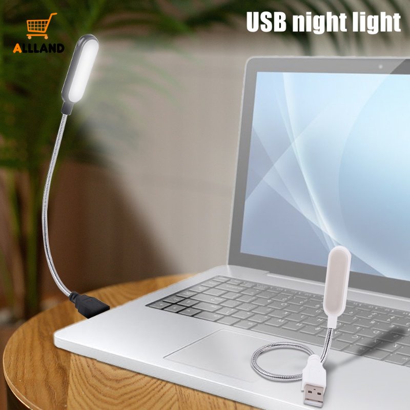 Lampu Baca LED Mini Flexible Portable Bisa Ditekuk 360 Derajat Dengan Port USB