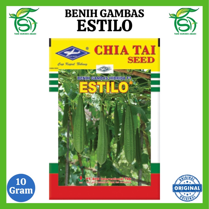 Benih Gambas ESTILO (10 Gram) - Bibit Oyong Hibrida F1 BISI Cap Kapal Terbang