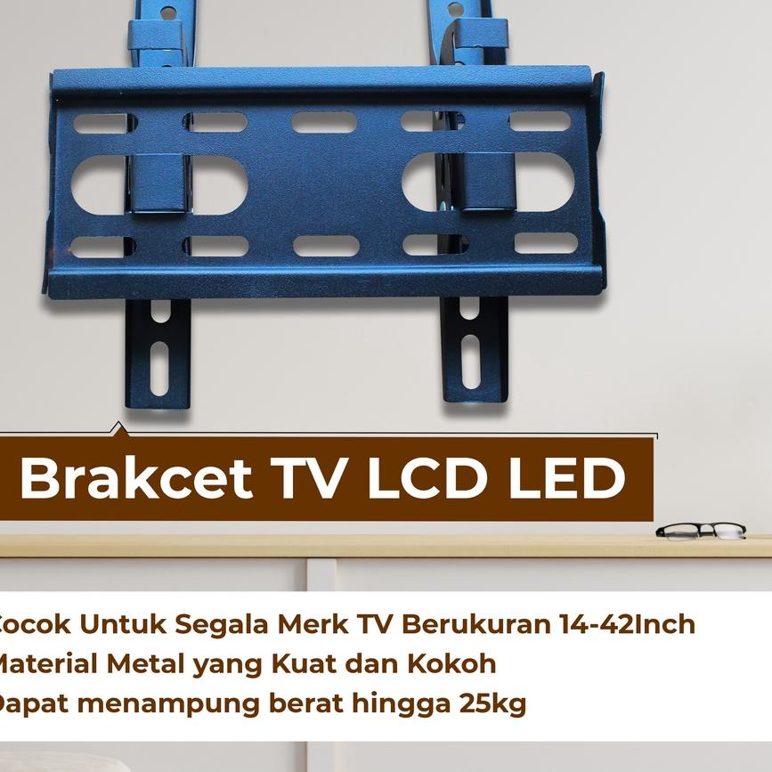 Banyak Peminat Braket Bracket TV LED LCD Android SmartTV Universal 14 - 42Inch (17", 19", 24", 32") BTH-982 Penawaran Terbaik