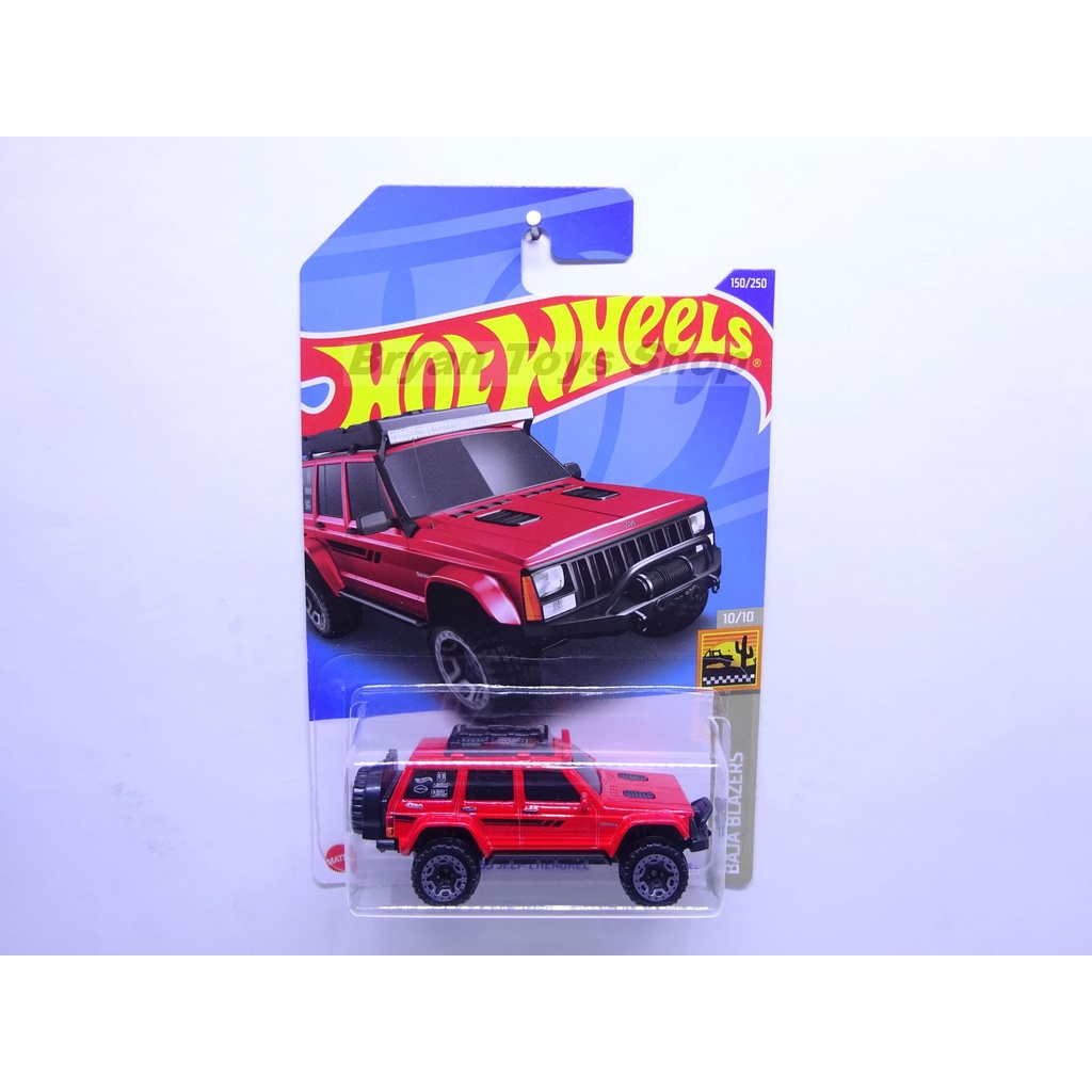 Hot Wheels 95 Jeep Cherokee Merah