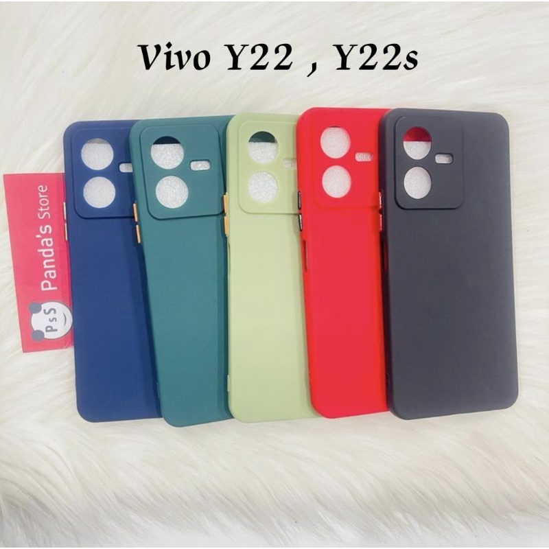 Case Vivo Y22 , Y22s 2022 Babycase Makaron Full Color Softcase Vivo Y22-PsS