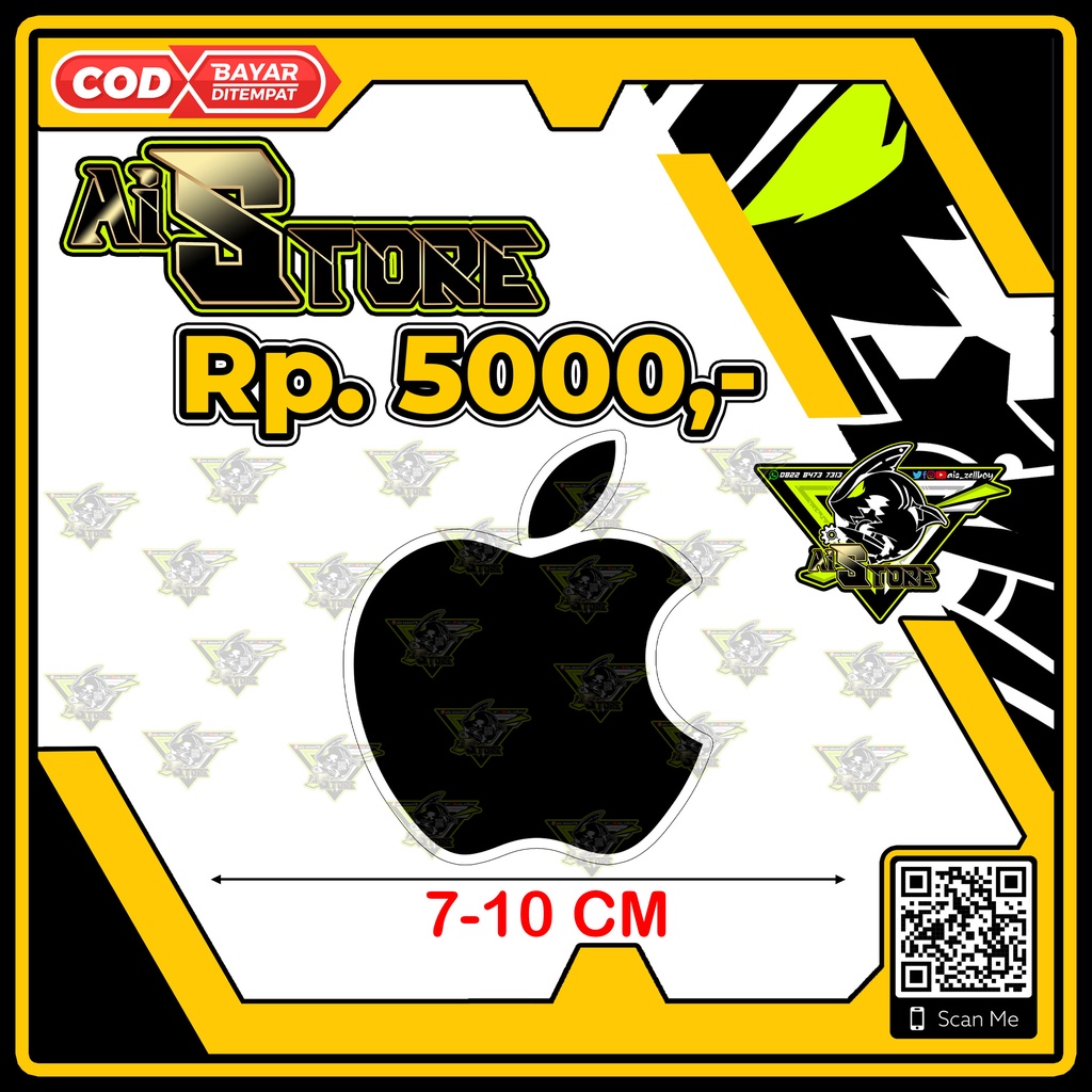 Stiker Logo Iphone