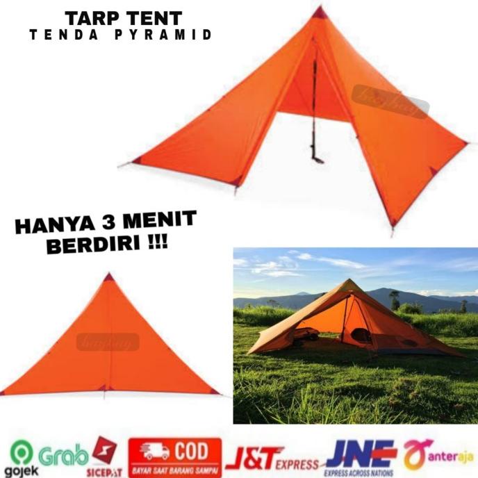 Tenda Camping Pyramid Tarptent 2P Waterproof Bushcraft Ultralight