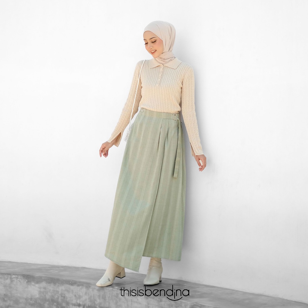 THISISBENDINA Rok Panjang Kotak kotak NUE Skirt