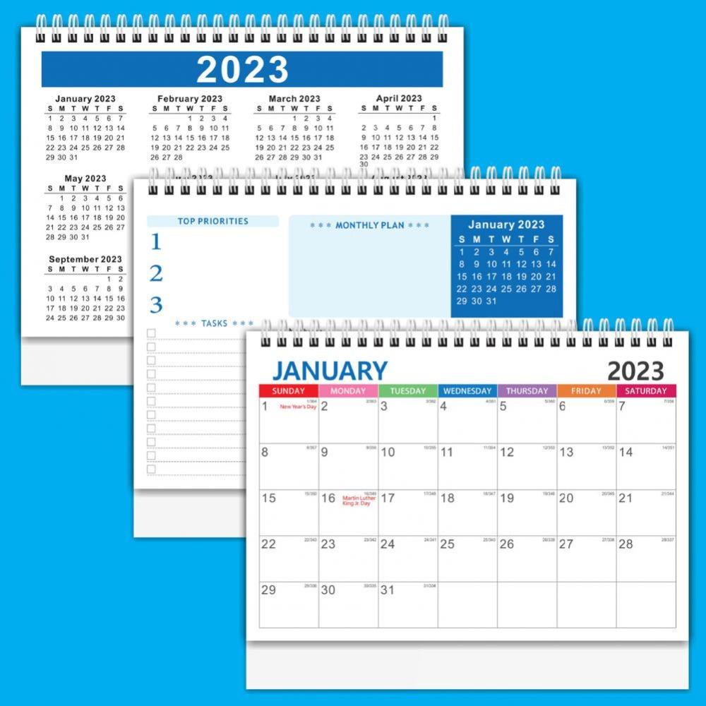 Top 2023kologram Kalender Inggris Lucu Notebook Yearly Planner Agenda Organizer