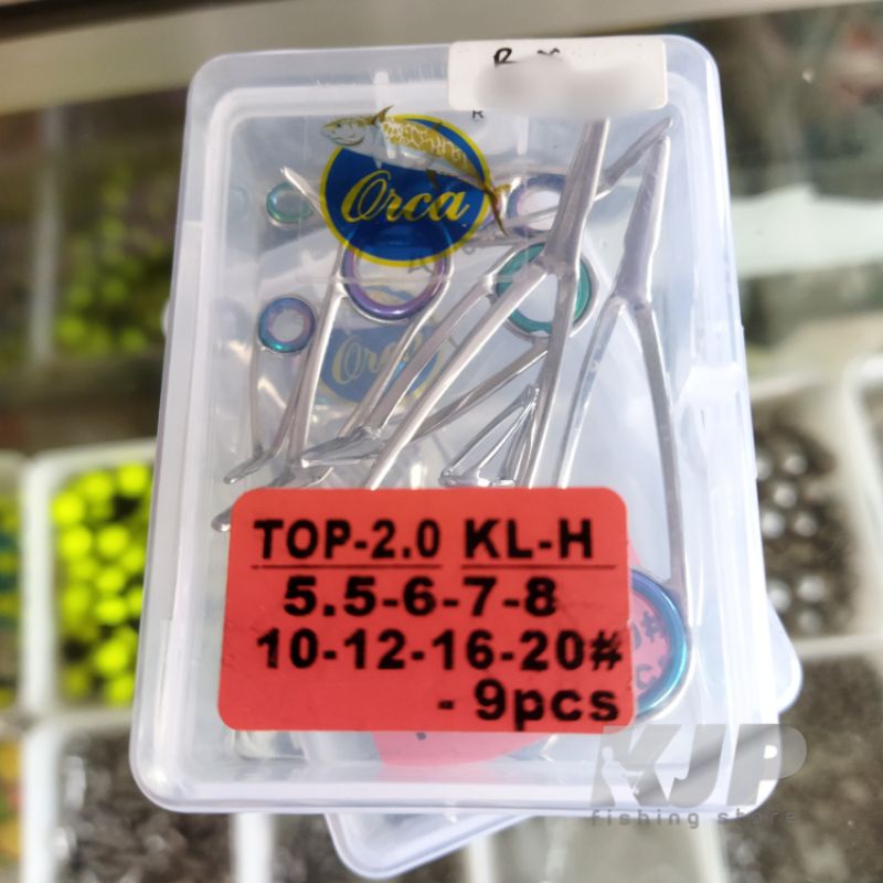 Cincin ring guide mamarit joran type KL-H pelangi satu set non fuji