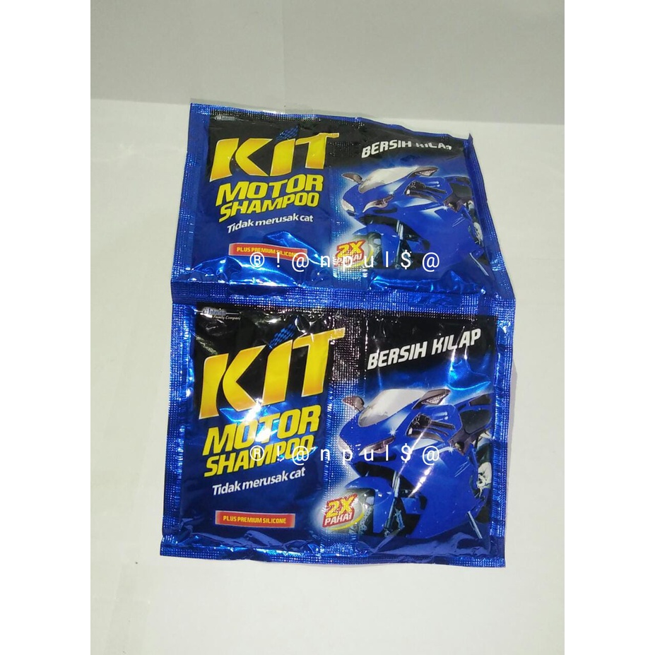 Kit sachet pembersih pengkilap sampo motor mobil multiguna Poles body shampoo sampo