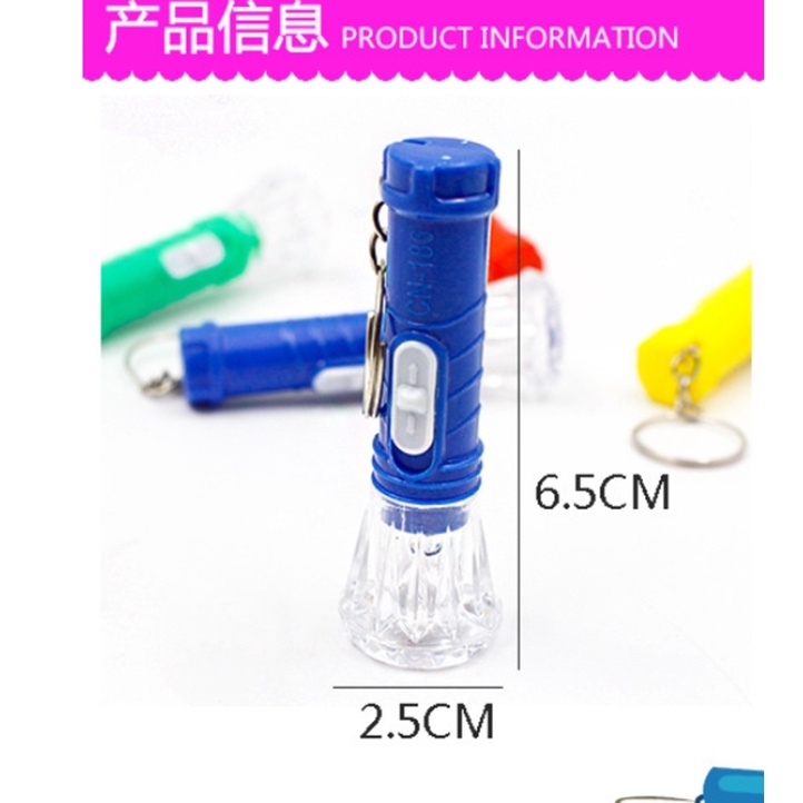 Mary Keychain Flashlight Powered Bright White Lighting Lampu Gantungan Kunci LED Untuk Camping, Hiking, Aktivitas Outdoor