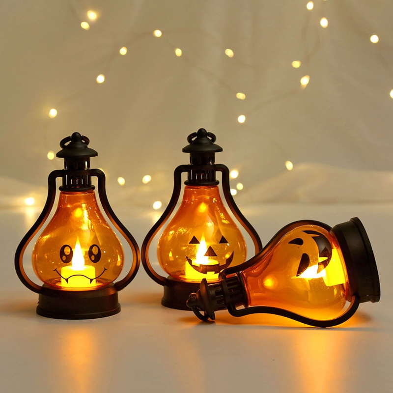 zzz Halloween Led  Light Kids Toys Vintage Castle Pumpkin Ghost Portable LED