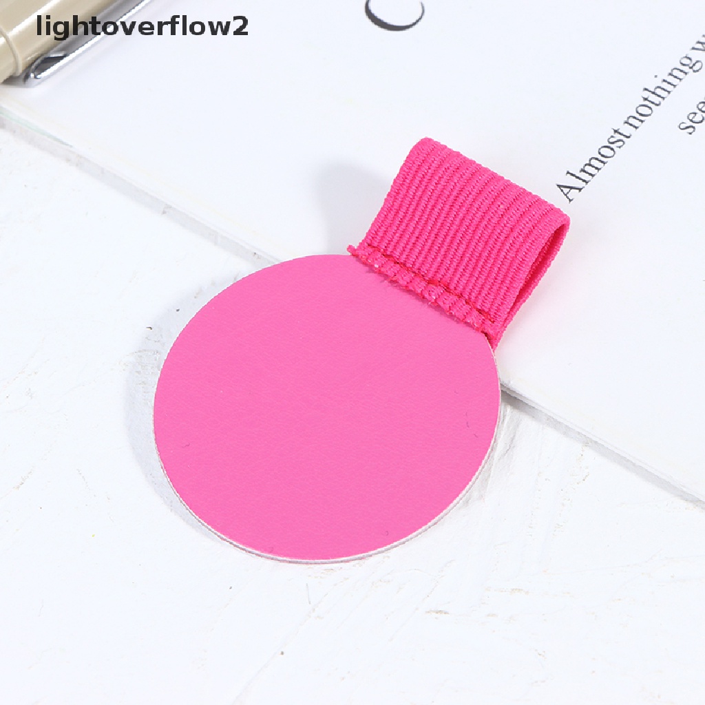 (lightoverflow2) Holder Pulpen / Pensil Bahan Kulit PU Elastis Dengan Perekat Untuk Notebook