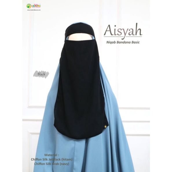Niqab Aisyah by Libasuna / Niqab bandana Basic / Cadar Bandana / Libasuna Ori / Moslem Libasuna