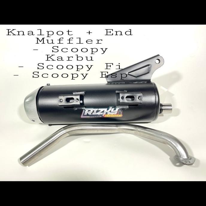KNALPOT BEAT FI CMS + END MUFFLER THAILAND - UKURAN 26 MM ORIGINAL ZRC ---TERBARU---