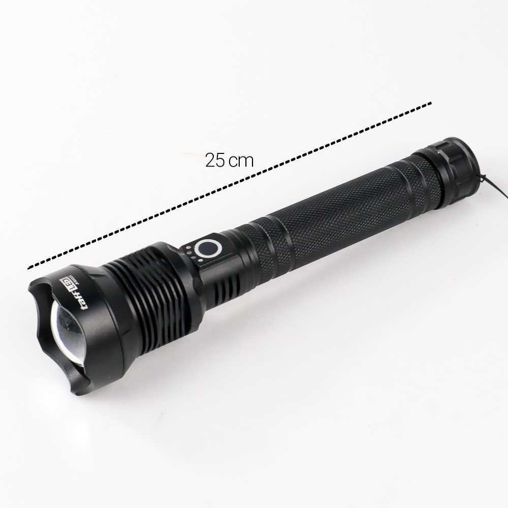 TaffLED Senter LED Outdoor Flashlight USB Rechargeable XHP 70.2 - JHS522X