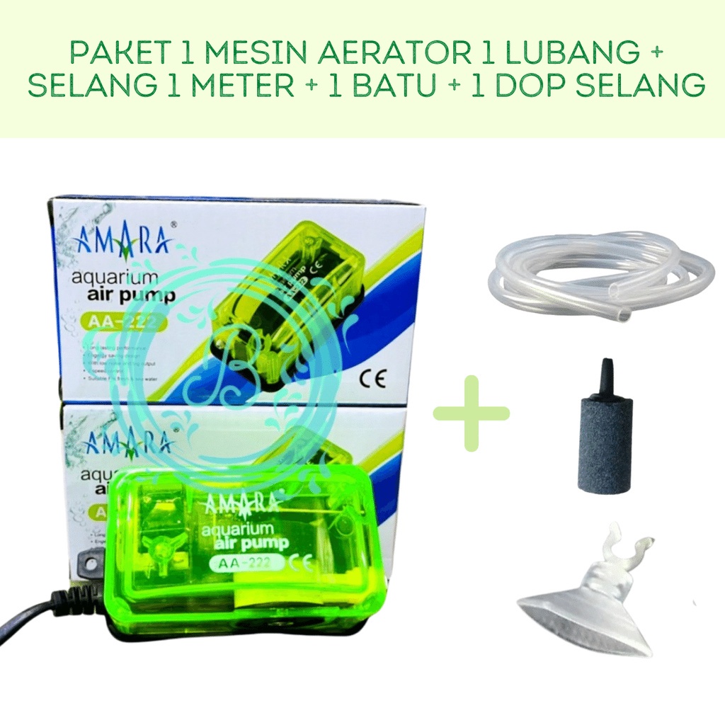 PAKET AERATOR LENGKAP 1 LUBANG Mesin Gelembung Udara