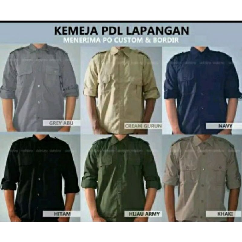 Jual COD Kemeja PDL Lapangan Baju Kerja Outdoor Tactical Hiking Gunung