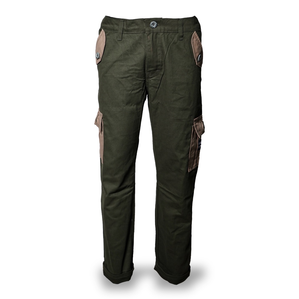Celana Cargo Green Two Tone Pria  Pride N Joy