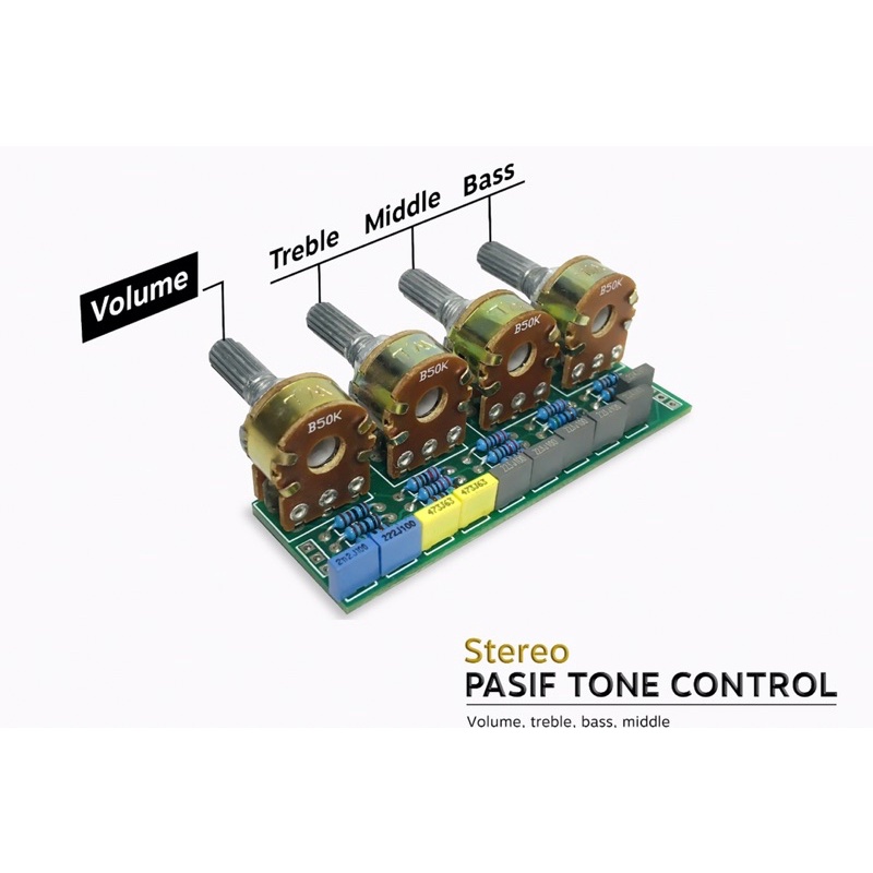 Stereo Pasif Tone Control Plus Middle