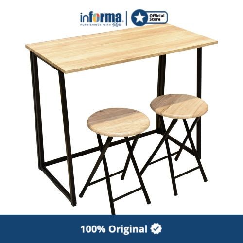 Furniture Informa Lexy Set Meja Makan 2 Kursi - Cokelat