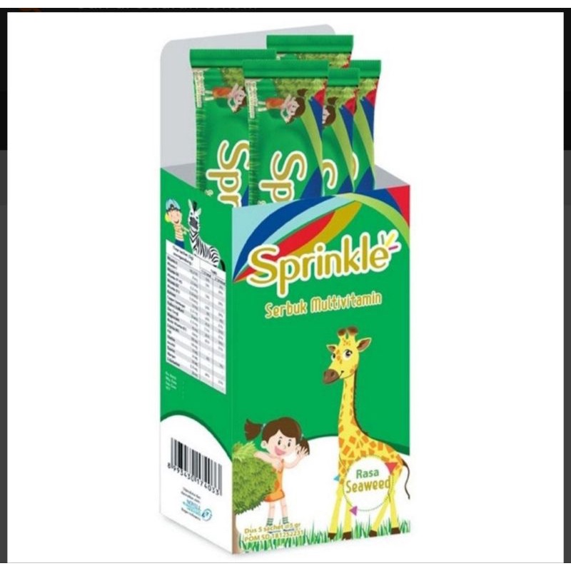 

Sprinkle serbuk multivitamin rasa seaweed 5sachet