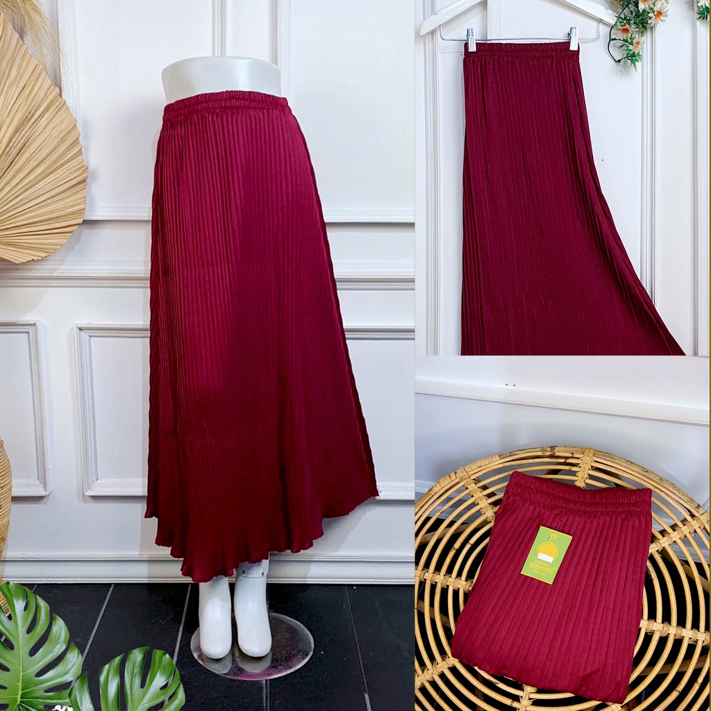 ROK PLISKET LIDI / ROK PLISKET SPAN DEWASA , TANGGUNG, ANAK BAHAN HYGET SUPER