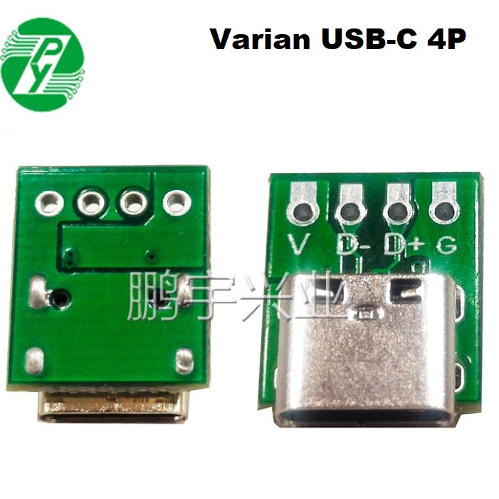 Converter USB Micro/Type-C to DIP 2.54mm PCB Adapter Socket Charger