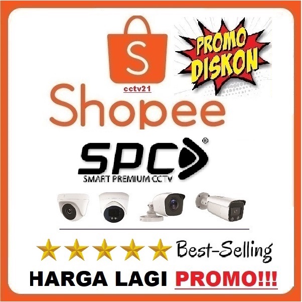 KAMERA CCTV SPC AURA COLORVU Outdoor 2MP Full Color 24Jam Selalu Berwarna Free 2 BNC Drat