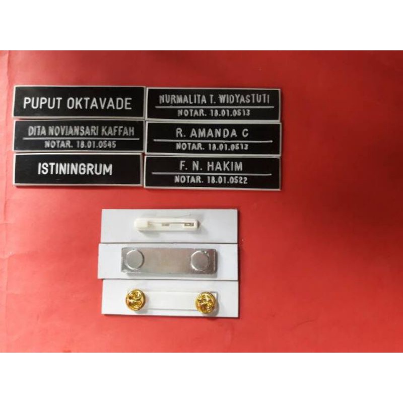 

Papan Nama Grafir (Betabuk) / Nama Dada Grafir / Papan Nama PDH / Name Tag / Nametag