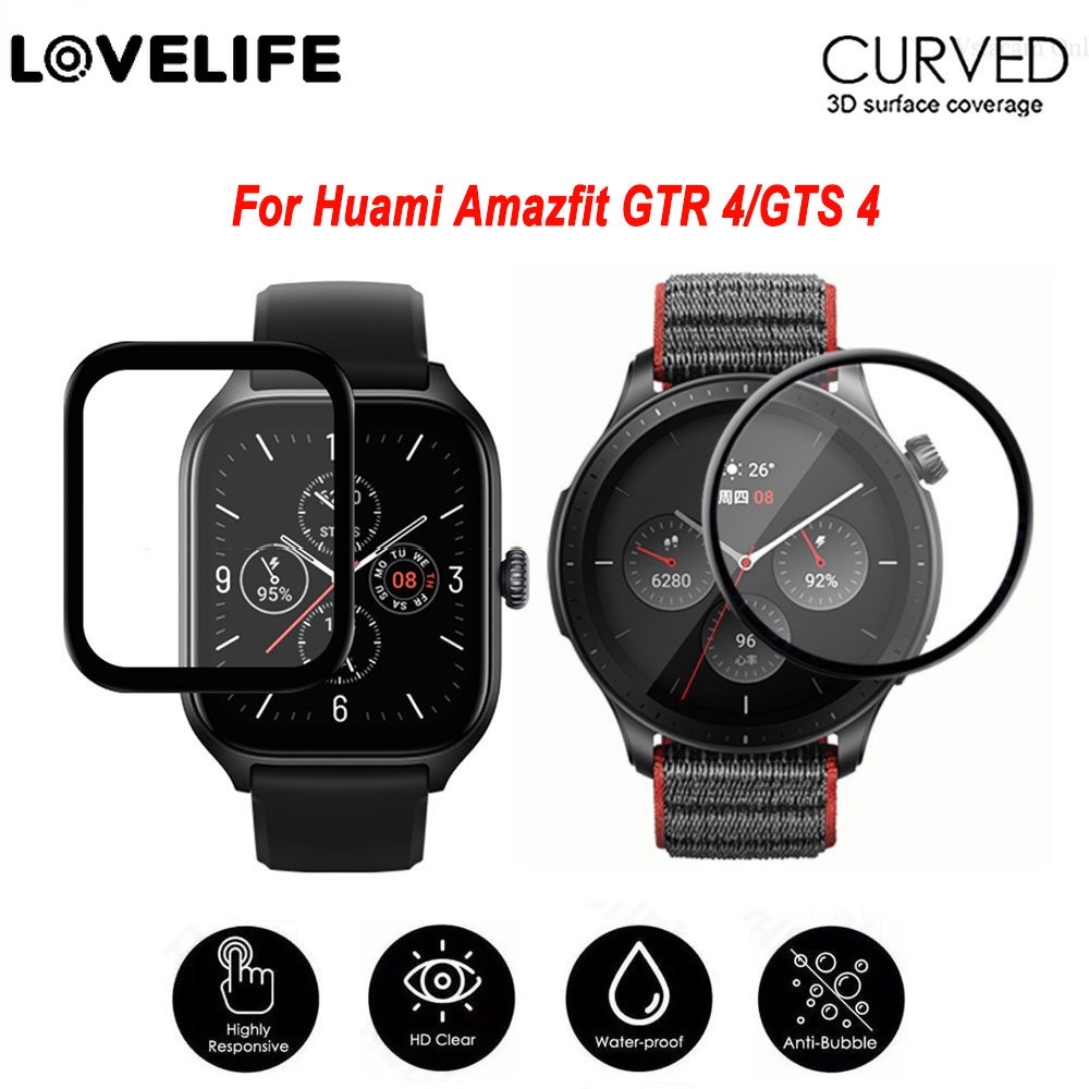 Pelindung Layar Smartwatch Anti Gores / Sidik Jari Bahan PMMA Fiber Untuk Huami Amazfit GTR 4 / GTS 4