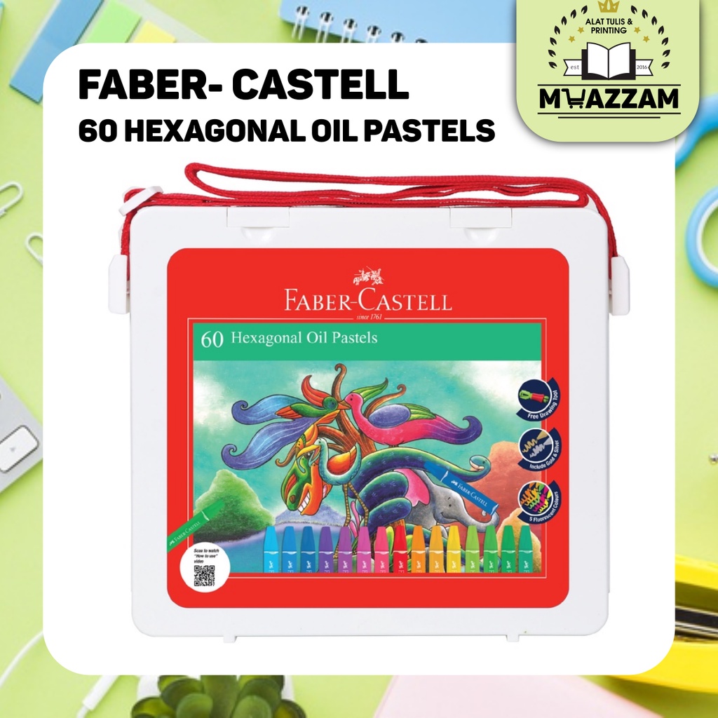 

Faber-Castell Hexagonal Oil Pastel 60 Warna