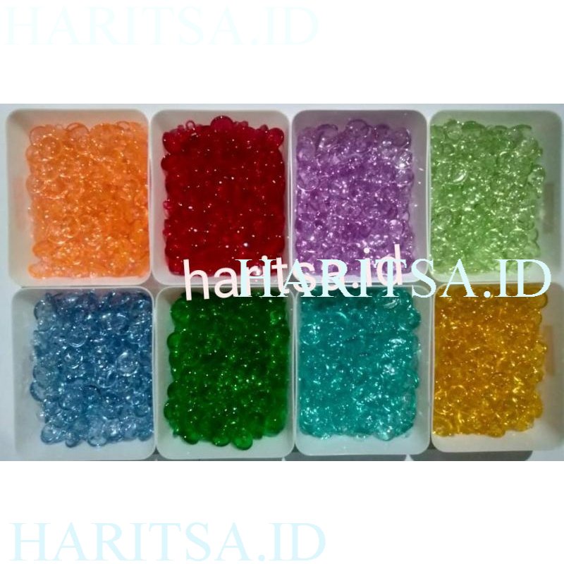 100pcs kancing kristal bening / kancing jamur transparan / kancing kebaya