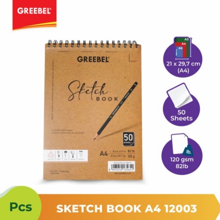

Sale Sketch Book A4 Greebel 12003 Isi 50 Lembar Bergaransi