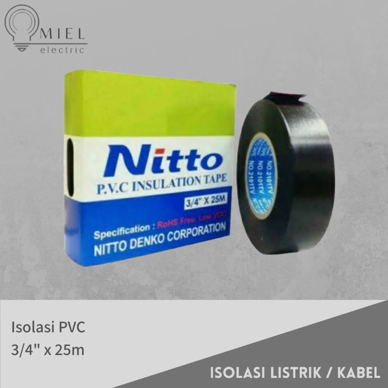 Jual Isolasi Nitto Lakban Kabel Isolasi Listrik Nitto Pvc X