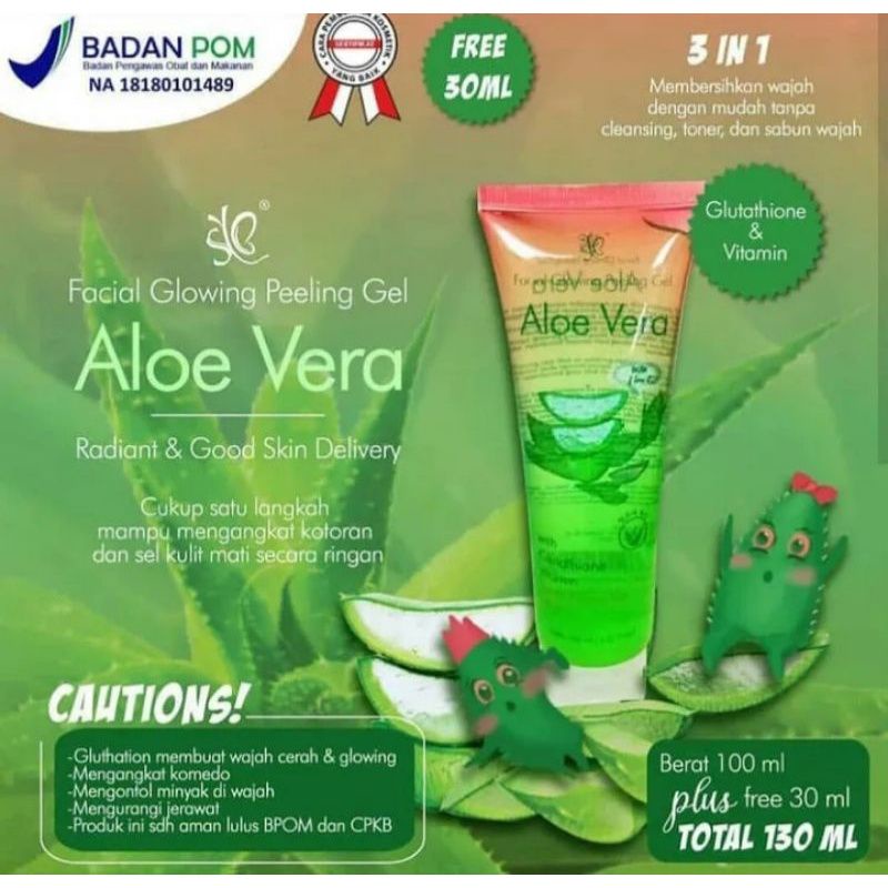 'SYB' Facial Glowing Pelling Gel Aloe Vera 130 ml