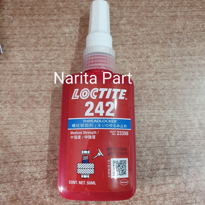 Loctite 242 Lem baut threadloacker medium strenght 50 ML