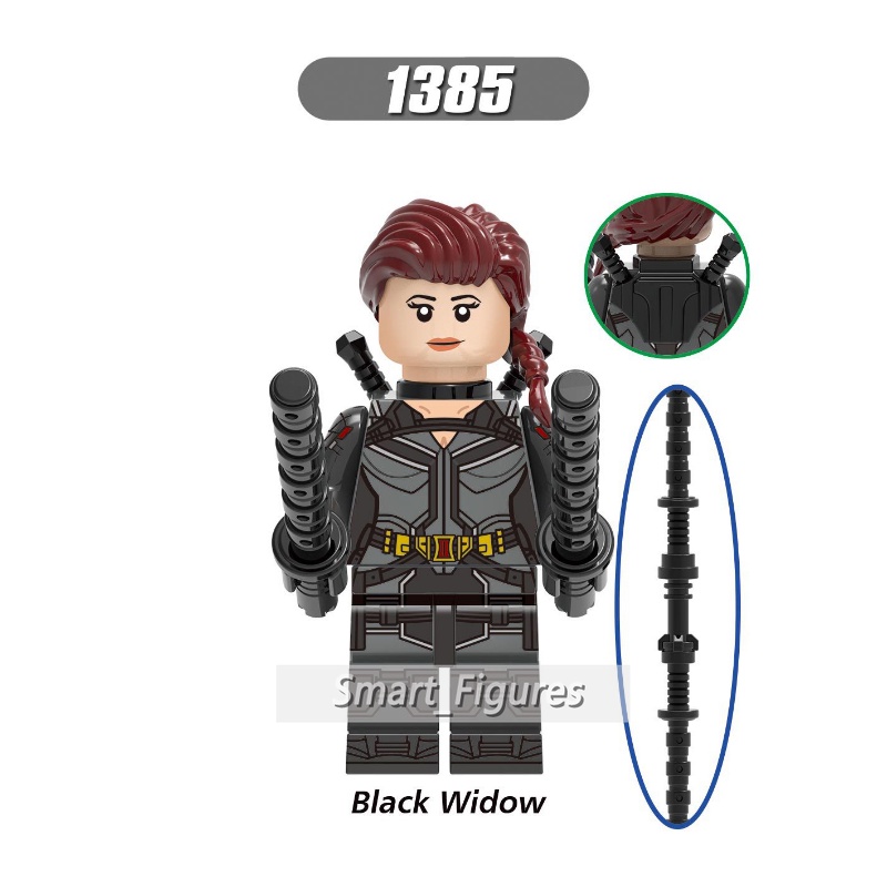 Mainan Action Figure Black Widow Minifigures Natasha Romanoff Taskmaster Falcon Captain of USSR X0272 Untuk Hadiah