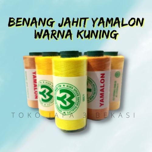 Benang Jahit Yamalon Warna Kuning Terlengkap Semua Varian / Benang Jahit Murah(minimal belanja 5rb)