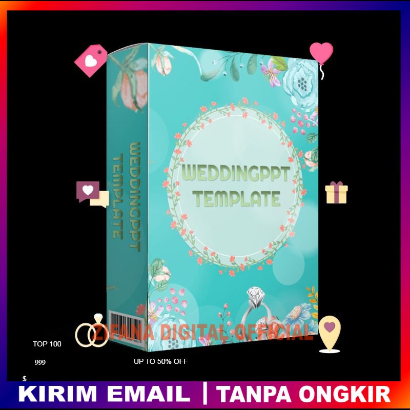 Jual Undangan Nikah Ppt Wedding Ppt Template Desain Pernikahan Powerpoint Zifana Digital