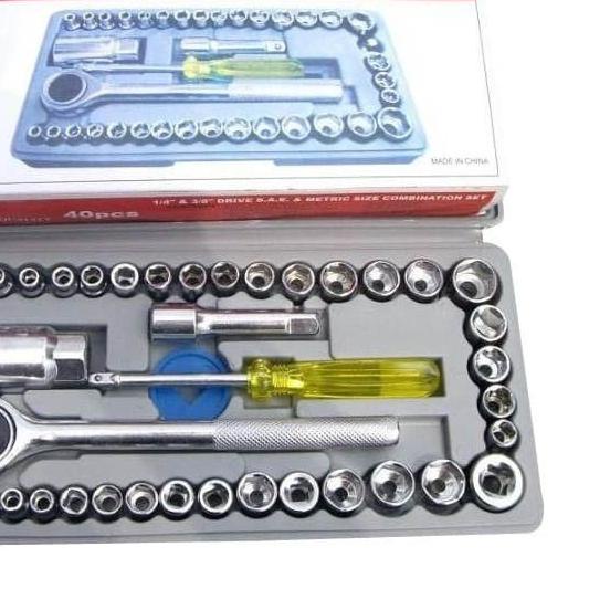 (ED012) KUNCI SOCK / SOCKET WRENCH SET - KUNCI SOCK 21Pcs