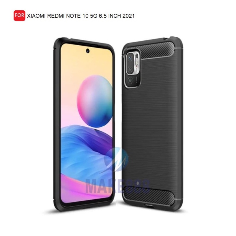 CASE SLIM FIT CARBON IPAKY XIAOMI REDMI NOTE 10 5G / POCOPHONE M3 PRO 5G SOFTCASE - GA