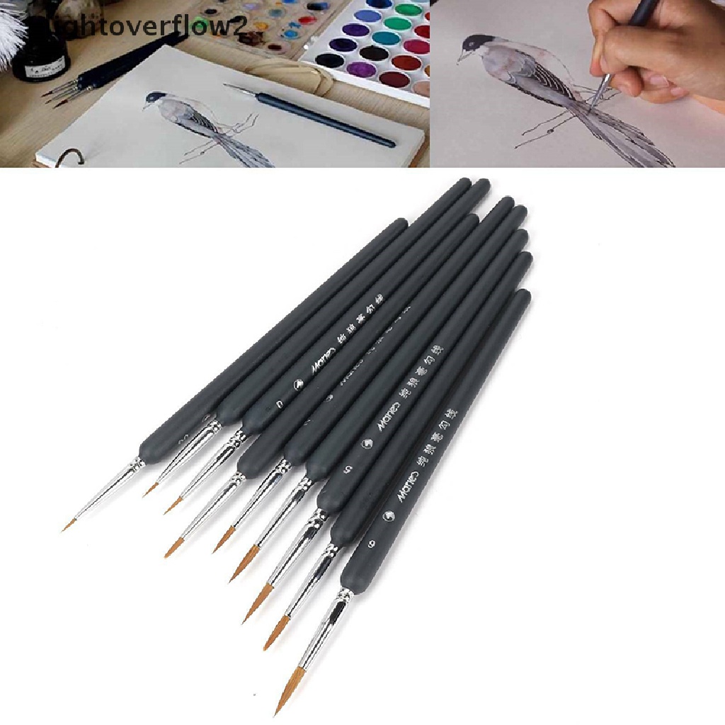 (lightoverflow2) 9pcs / set Kuas Lukis Cat Air / Minyak / Akrilik  (ID) Buku Novel Dewasa Dalam Bahasa Mandarin