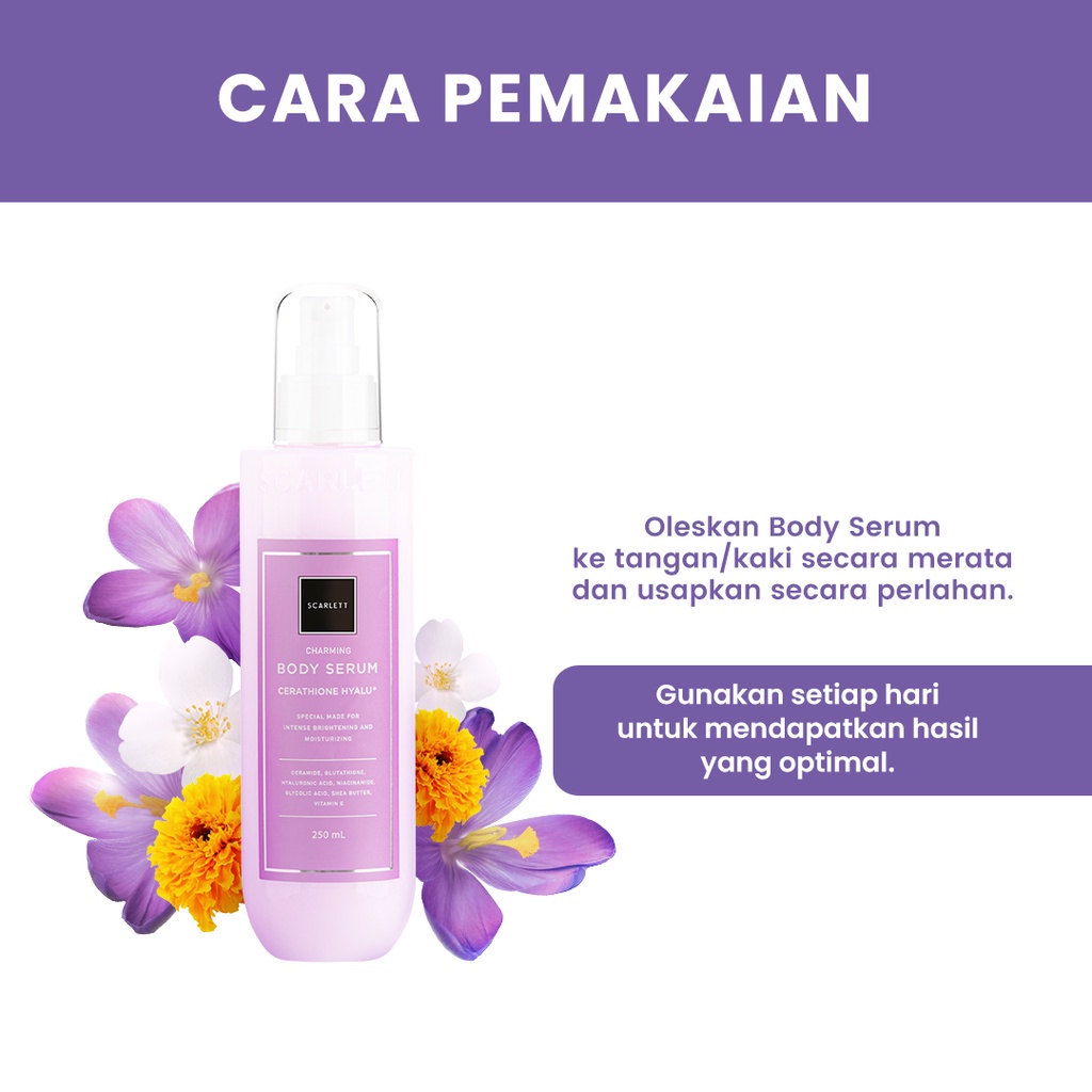 Scarlett Whitening Body Serum Charming