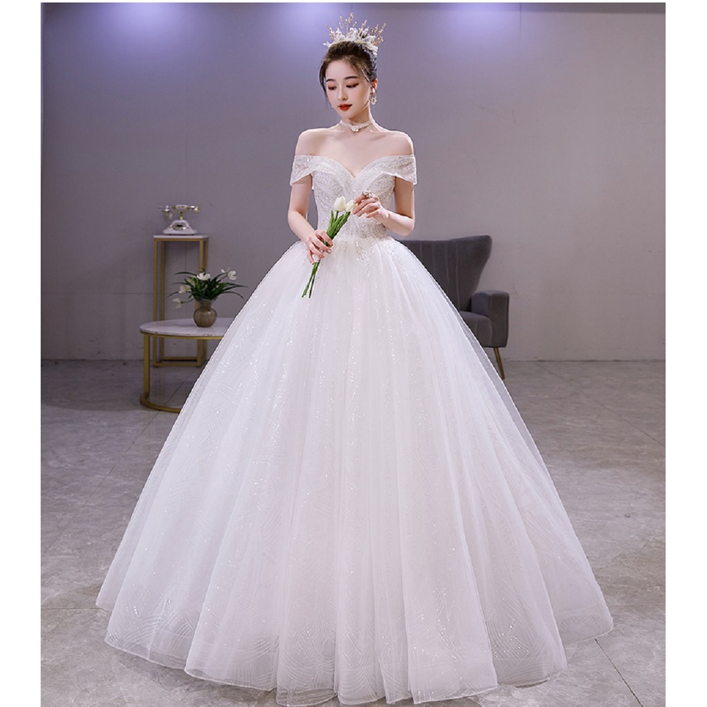 Gaun Pengantin 2210030 Putih Sabrina Wedding Dress