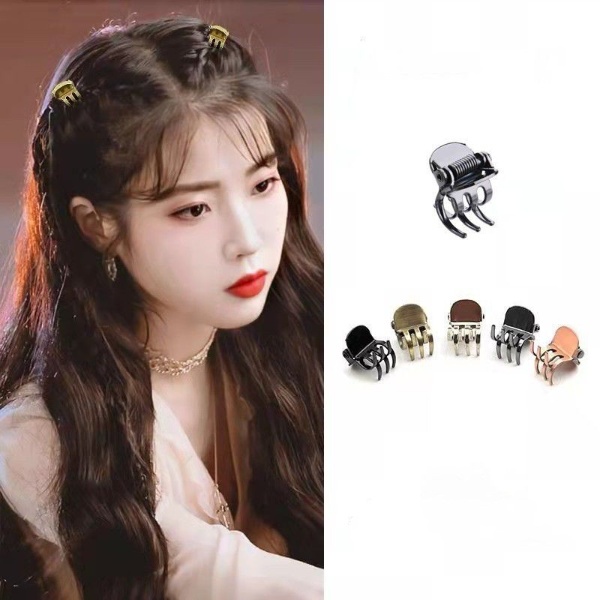 JY Jedai Rambut (5pc) Lee Ji-eun Jepit Rambut Poni Mini Logam Wanita Korea (5Pcs) Jepit Rambut Lucu Import