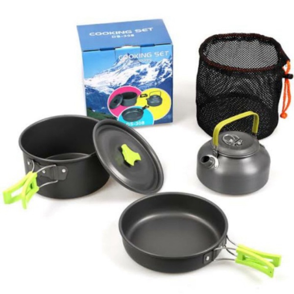 

Dijual Alat Masak Camping Cooking Set DS 308 Teko Paket Panci Limited